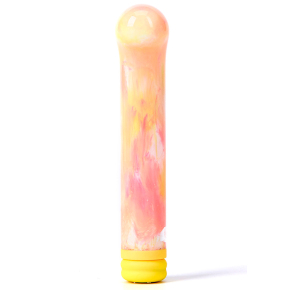 Компактный вибратор из стекла Magic Cane, желтый