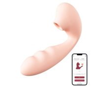 Вибратор с вакуумной стимуляцией и управлением через&nbsp;приложение BeYourLover Tara App Version