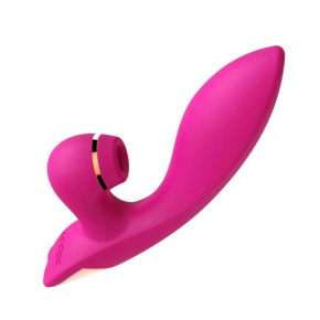 Вибратор-кролик с вакуумной стимуляцией Suction Kiss, розовый