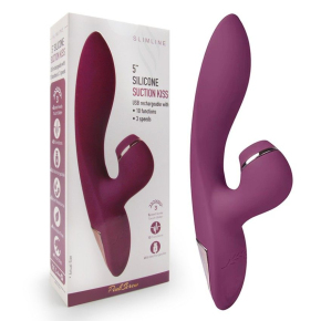 Вибратор-кролик с вакуумной стимуляцией Suction Kiss, фиолетовый