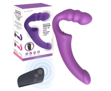 Безремневой страпон Straples Strap-On Dildo, фиолетовый