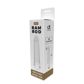 Прозрачная насадка-удлинитель Dream Toys Ramrod 7.6’’ Extender With Ball Strap