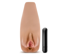 Мастурбатор-вагина с вибрацией Soft & Wet Renata Realistic Tan Masturbator