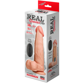 Вибратор-реалистик Real Standard на пульте ДУ, 18.5&times;4.5 см