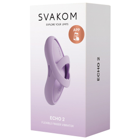 Интерактивный вибратор на палец с функцией нагрева Svakom Echo 2, розовый