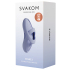 Интерактивный вибратор на палец с функцией нагрева Svakom Echo 2, голубой