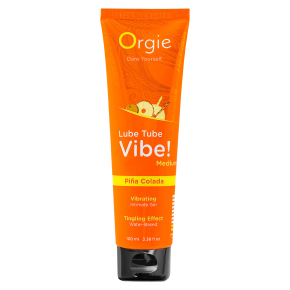 Гель с эффектом вибрации Orgie Lube Tube Vibe Medium Pina Colada, 100 мл