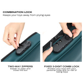 Сумочка для хранения секс-игрушек Discreet Box Luxury Green
