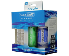 Набор Fleshlight Quickshot Vantage Value Pack: мастурбатор, смазка, спрей-очиститель