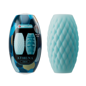Нереалистичный мастурбатор Athena, голубой