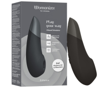 Клиторальный стимулятор с вибрацией Womanizer Enhance, черный