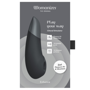 Клиторальный стимулятор с вибрацией Womanizer Enhance, черный