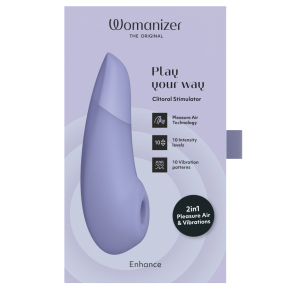 Клиторальный стимулятор с вибрацией Womanizer Enhance, сиреневый