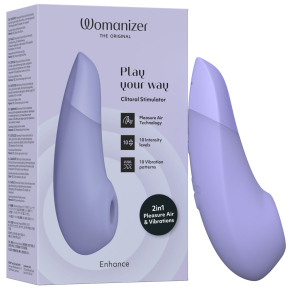 Клиторальный стимулятор с вибрацией Womanizer Enhance, сиреневый