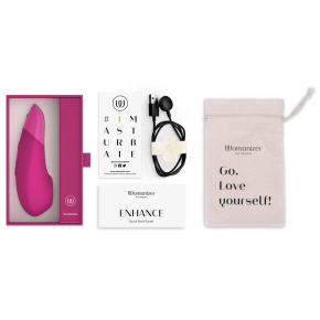 Клиторальный стимулятор с вибрацией Womanizer Enhance, розовый