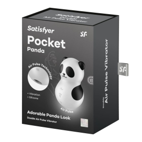 Бесконтактный клиторальный стимулятор с вибрацией Satisfyer Pocket Panda