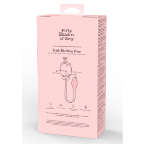 Fifty Shades of Grey Dark Blushing Rose — клиторальный стимулятор с вагинальной частью