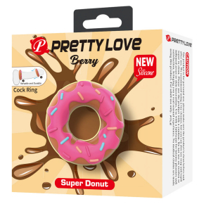 Эрекционное кольцо в форме пончика Pretty Love Berry