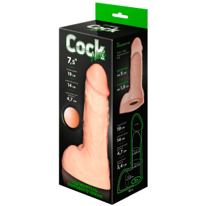 Фаллоудлинитель с мошонкой Lovetoy Cock Next 7.5"