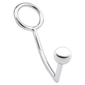 Анальный стимулятор с кольцом на пенис Stainless Steel Anal Hook & Cock Ring