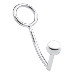 Анальный стимулятор с кольцом на пенис Stainless Steel Anal Hook & Cock Ring
