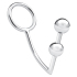 Анальный стимулятор с кольцом на пенис Two Bead Stainless Steel Anal Hook & Cock Ring