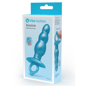 Анальная пробка-елочка без вибрации из силикона b-Vibe Bounce Plug