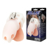 Клетка для пениса Silicone Small 2 in Cock Cage With Ball Divider, белая