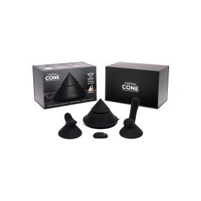 Конусный вибромассажер с 2 насадками The Cowgirl Cone