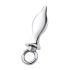 Металлический плаг с кольцом BlueLine Stainless Steel Metal Tapered Butt Plug With Loop Hardware