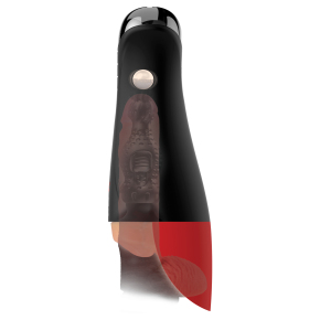Мастурбатор-вагина в колбе с вибрацией Pipedream PDX Elite Fuck-O-Matic Pro XL, телесный