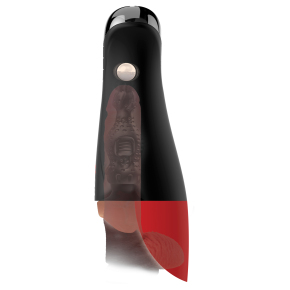 Мастурбатор-вагина в колбе с вибрацией Pipedream PDX Elite Fuck-O-Matic Pro XL, коричневый