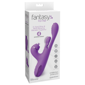 Вибратор с тройной стимуляцией Pipedream Fantasy For Her IntiMotion Pulse Pro