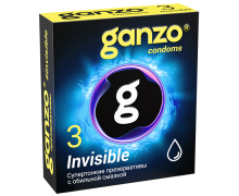 Супертонкие презервативы Ganzo Invisible, 3 шт.
