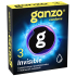 Супертонкие презервативы Ganzo Invisible, 3 шт.