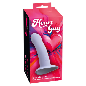 Вибростимулятор на присоске Orion You2Toys Heart Guy, голубой, 17&times;3.8 см