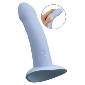 Вибростимулятор на присоске Orion You2Toys Heart Guy, голубой, 17&times;3.8 см