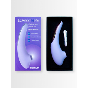 Сиреневый вакуумный стимулятор клитора Premium