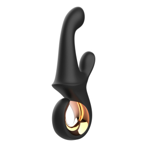 Черный вибратор-кролик Mystery