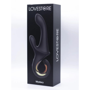 Черный вибратор-кролик Mystery