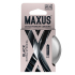 Черные утолщенные презервативы Maxus Extra Strong, 3 шт.