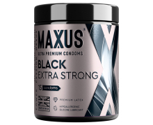 Черные утолщенные презервативы Maxus Extra Strong, 15 шт.