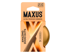 Точечные презервативы Maxus 2000 Amazing Dots, 3 шт.