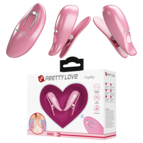 Зажимы для сосков с вибрацией на пульте ДУ Pretty Love Cayley