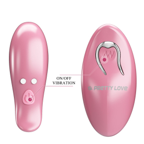 Зажимы для сосков с вибрацией на пульте ДУ Pretty Love Cayley