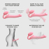 Безремневой страпон Silicone bendable strap-on size S, розовый