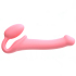 Безремневой страпон Silicone bendable strap-on size S, розовый