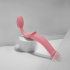 Безремневой страпон Silicone bendable strap-on size S, розовый