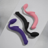 Безремневой страпон Silicone bendable strap-on size S, розовый