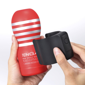 Набор Tenga Cup Vibrator Premium Limited Edition: вибронасадка и два мастурбатора
